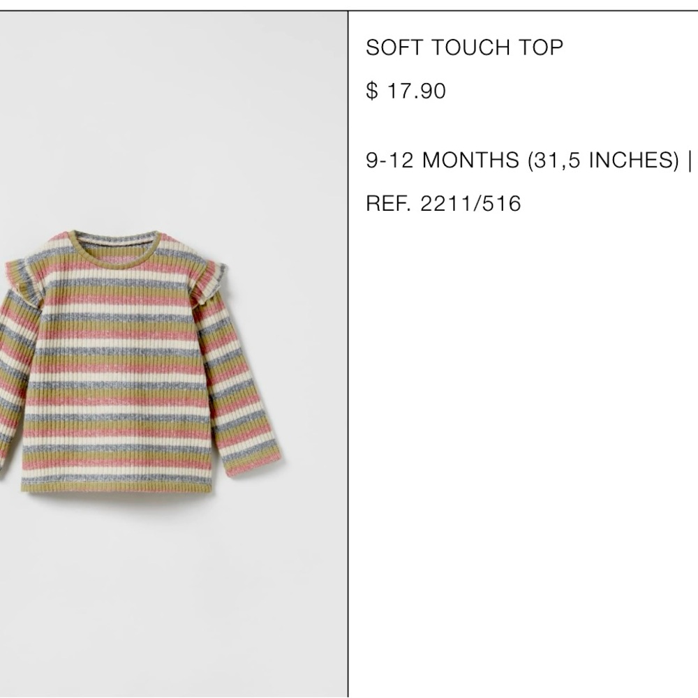 2 piece Zara girl set